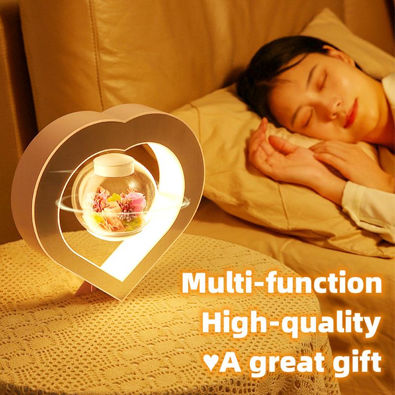 Valentines Day Gift Heart Floating Table LED Night Light - Luma Lights