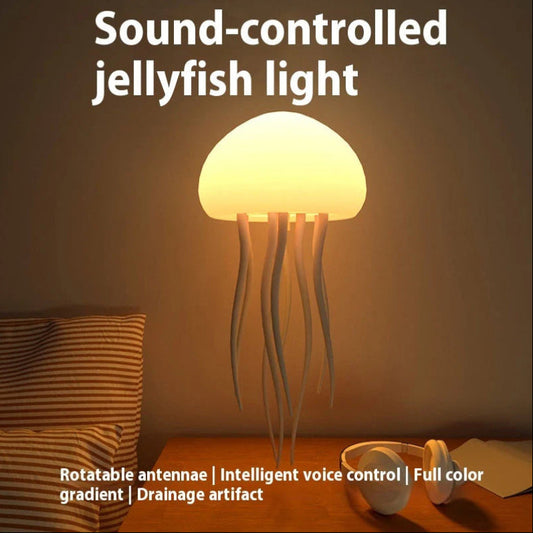 Jellyfish Mood Lamp LED Jellyfish Night Light Portable Jellyfish Lamp Jellyfish Decorations Smart Table Lamp for Bedside Desk