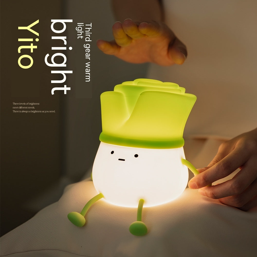 Green  Onion Night Light Decompression Desktop Decoration Home Decor - Luma Lights