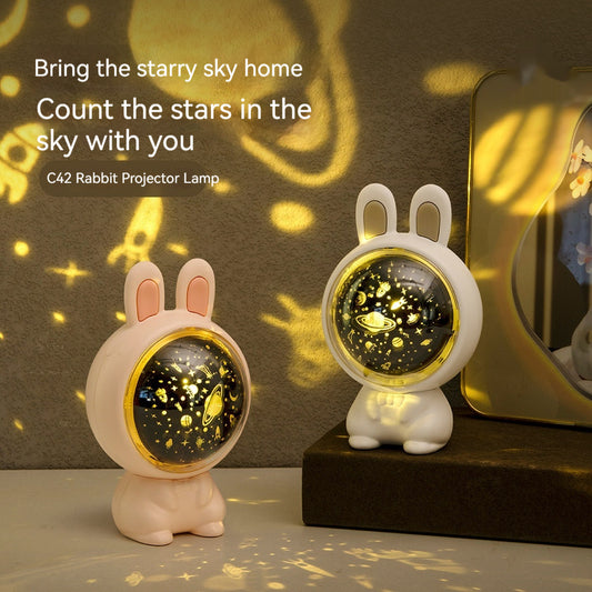 Creative Rabbit Star Light Projector Lamp Children Home Decor - Luma Lights