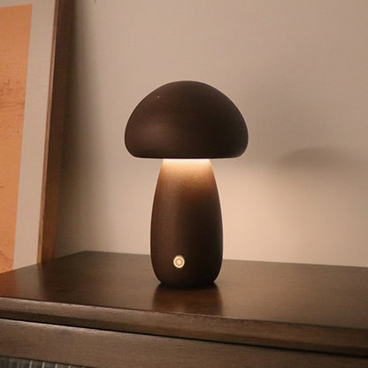 Wooden Cute Mushroom LED Night Light - Luma Lights