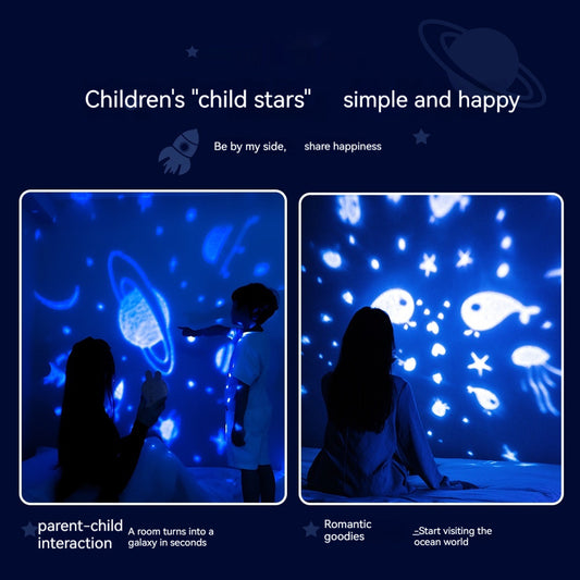 Creative Rabbit Star Light Projector Lamp Children Home Decor - Luma Lights